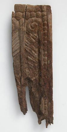 Wood Fragment, Coptic, 4th-7th century. Creator: Unknown