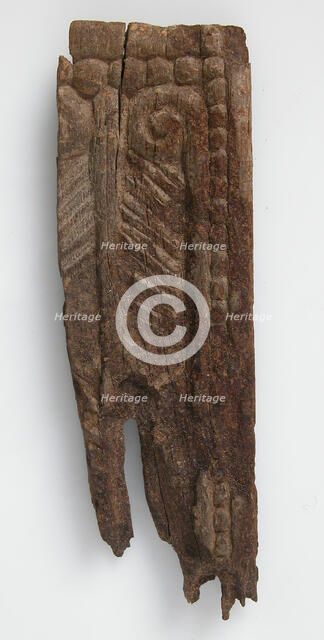 Wood Fragment, Coptic, 4th-7th century. Creator: Unknown.