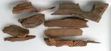 Wood Fragments, Coptic, 4th-7th century. Creator: Unknown