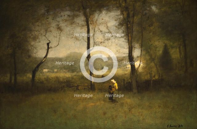Wood Gatherers: An Autumn Afternoon, 1891. Creator: George Inness.