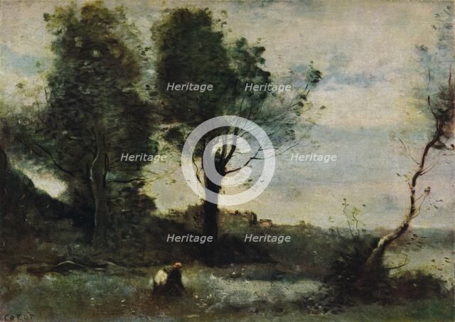 Wood Gatherers, c1865, (1913). Artist: Jean-Baptiste-Camille Corot    