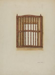 Wood Grille, c. 1939. Creator: Albert Pratt