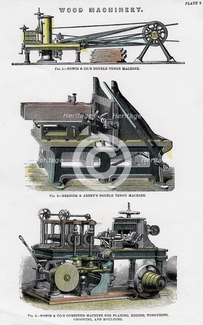Wood machinery, 19th century. Artist: Unknown