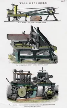 Wood machinery, 19th century