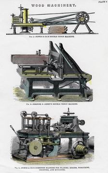 Wood machinery, 19th century