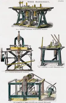 Wood machinery, 19th century