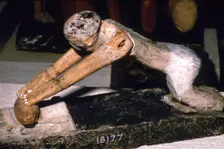 Wood Model of Woman Grinding Corn, Egyptian Tomb Finding, c1900 BC