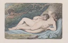 Wood-Nymphs (The Discovery), 1799., 1799. Creator: Thomas Rowlandson