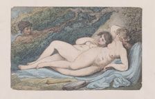 Wood-Nymphs (The Discovery), 1799., 1799. Creator: Thomas Rowlandson