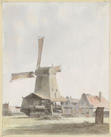 Wood sawmill, 1845. Creator: Hendrik Abraham Klinkhamer