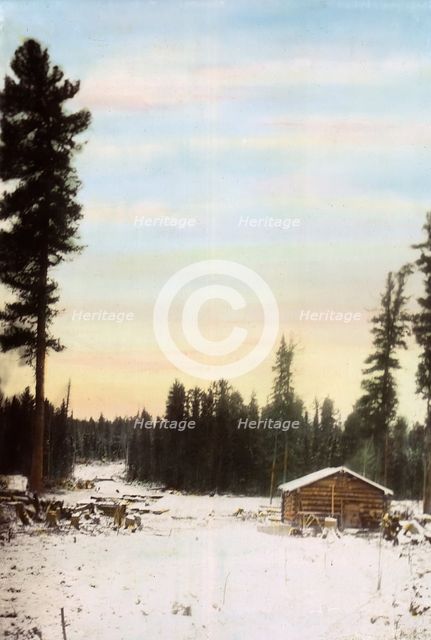 Wood Storage Barn. Zimov'evsko-Meshchaninovskaia Railroad, 1906-1908. Creator: Dorozhno-Stroitel'nyi Otdel.