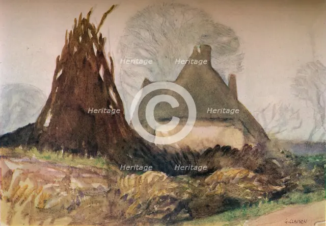 'Woodman's Cottage', c20th century (1931). Artist: George Clausen.