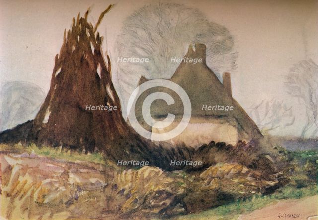 'Woodman's Cottage', c20th century (1931). Artist: George Clausen.