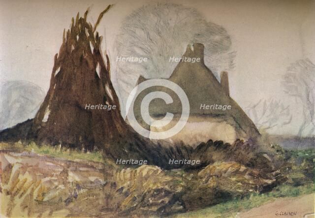 'Woodman's Cottage', c20th century (1931). Artist: George Clausen.