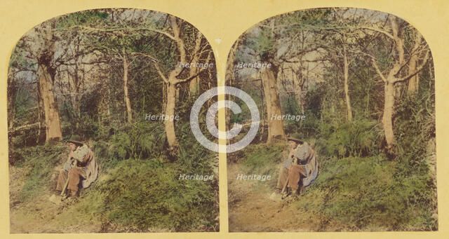 Woodman's Quiet Pipe., 1857-1859. Creator: William Morris Grundy.