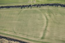 Woodbury Iron Age univallate hillfort crop mark, Salisbury, Wiltshire, 2018. Creator: Historic England Staff Photographer
