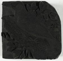 Woodblock for The Green Woodpecker, from A History of British Birds, c. 1797. Creator: Thomas Bewick