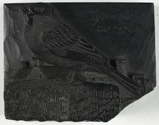 Woodblock for The Sparrow, from A History of British Birds, c. 1797. Creator: Thomas Bewick