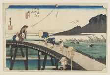 Woodblock print - Kakegawa (Akibayama enbo), 1797-1858. Artist: Ando Hiroshige