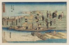 Woodblock print - River scene, 1797-1858. Artist: Ando Hiroshige