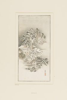 Woodblock print - Snow scene. Artist: Hoyen