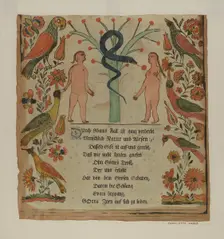 Woodcut Vorschrift, 1935/1942. Creator: Charlotte Angus