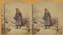 Woodcutters daughter (evening)., about 1860. Creator: Unknown