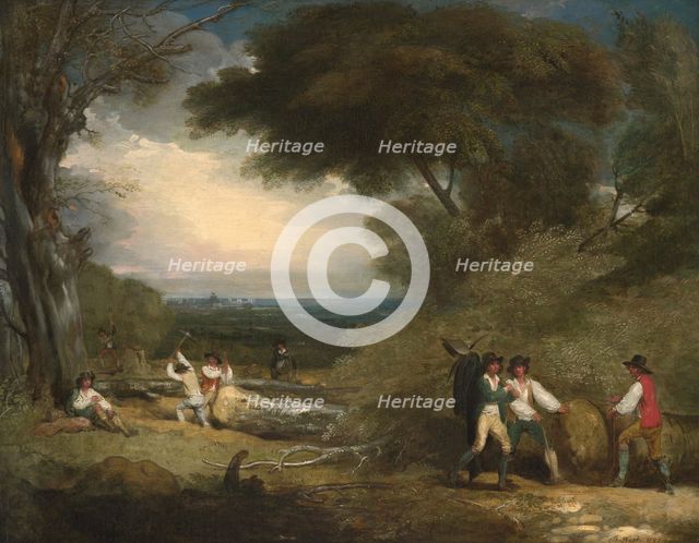 Woodcutters in Windsor Great Park, 1795. Creator: Benjamin West.