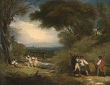 Woodcutters in Windsor Great Park, 1795. Creator: Benjamin West