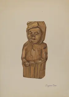 Woodcarving, c. 1937. Creator: Eugene Croe