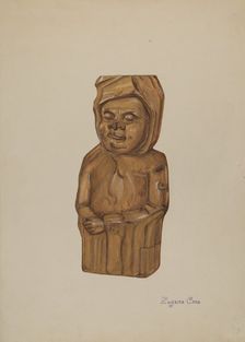 Woodcarving, c. 1937. Creator: Eugene Croe