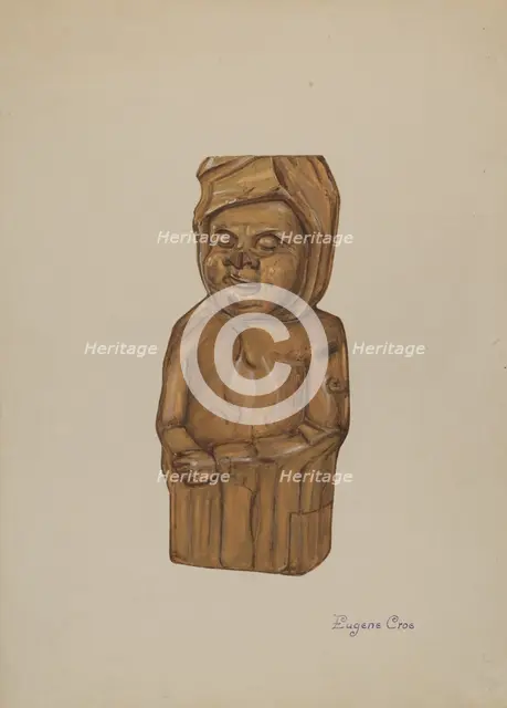 Woodcarving, c. 1937. Creator: Eugene Croe.