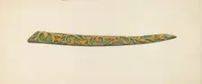 Woodcarving from Ship's Bow, c. 1938. Creator: Beatrice DeKalb