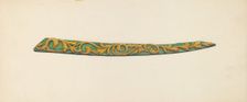 Woodcarving from Ship's Bow, c. 1938. Creator: Beatrice DeKalb