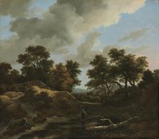 Wooded and Hilly Landscape , 1660s. Creator: Jacob van Ruisdael (Dutch, 1628/29-1682)