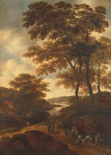 Wooded Landscape, 1640-1678. Creator: Pieter Jansz van Asch