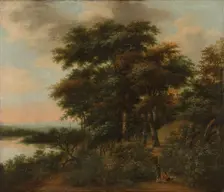 Wooded Landscape, 1640-1690. Creator: Anthonie Waterloo