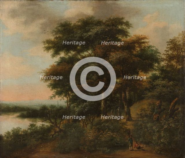 Wooded Landscape, 1640-1690. Creator: Anthonie Waterloo.