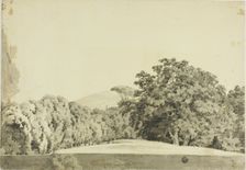 Wooded Landscape, 1754/97. Creator: Joseph Wright of Derby
