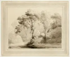 Wooded Landscape, 1774. Creator: Francis Towne