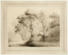 Wooded Landscape, 1774. Creator: Francis Towne