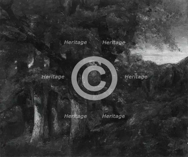 Wooded Landscape, 1819/77. Creator: Gustave Courbet.