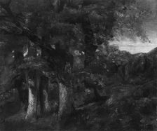 Wooded Landscape, 1819/77. Creator: Gustave Courbet
