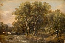 Wooded Landscape, 1851. Creator: William Bath