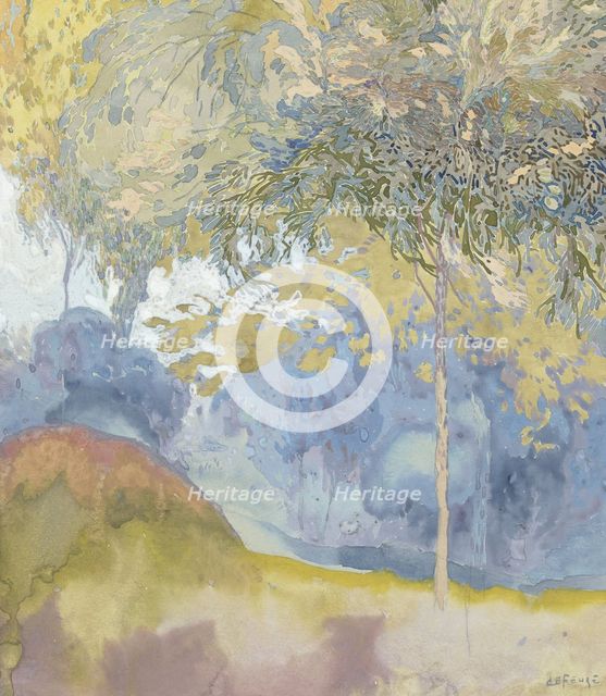 Wooded landscape, 1878-1943. Creator: Georges de Feure.