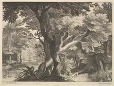 Wooded landscape. Creator: Raphael Sadeler