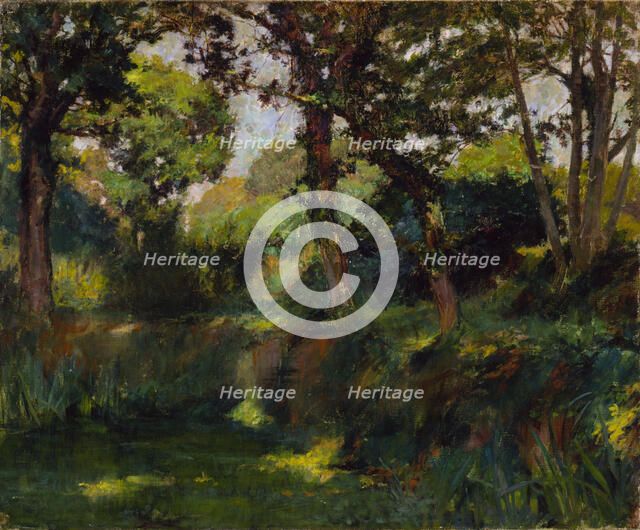 Wooded Landscape, late 19th-early 20th century. Creator: Samuel Isham.