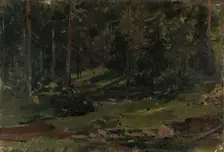 Wooded Landscape, probably 1891. Creator: Gerhard Munthe
