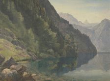 Wooded Shore at the King Lake (Königsee), first half 19th century. Creator: Johann Heinrich Schilbach