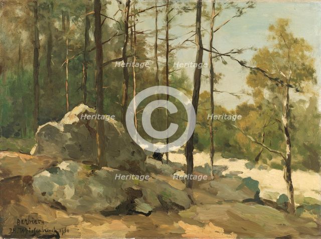 Wooded View near Barbizon, 1900. Creator: Jan Hendrik Weissenbruch.